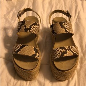 Steve Madden Snakeskin Platforms